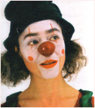 Gabriele as sacred clown.
